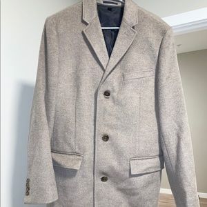 J Crew Men’s Camel Dress Coat Sz 40